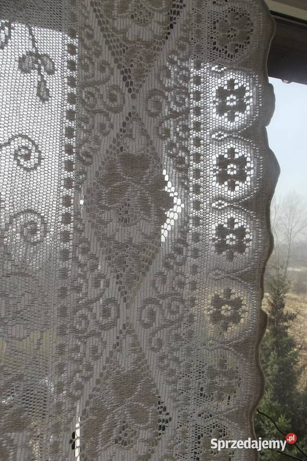 Firanka mała poliester kolor ecri sz137 wys124