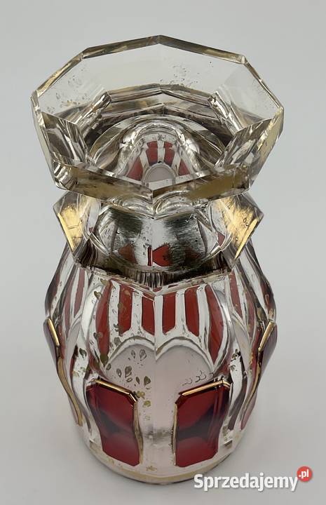 Antyczny kielich Biedermeier Egermann Moser