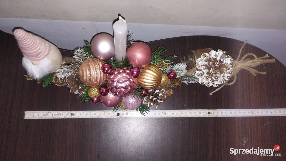 Stroik świąteczny bożonarodzeniowy na komodę Malkowice