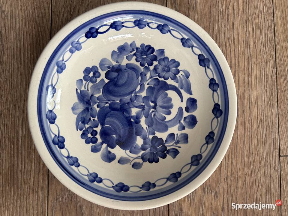 Głęboki talerz fajans Włocławek Pozostałe Ciepielów