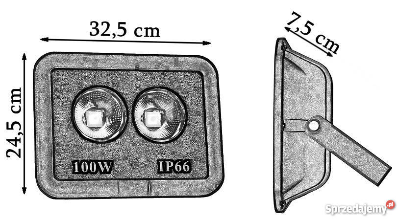 NAŚWIETLACZ LED 100W HALOGEN ZEWNĘTRZNY LAMPA