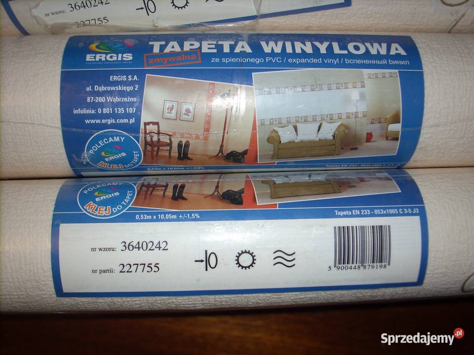 Tapety ścienne winylowe polskie 4 rolki Lublin