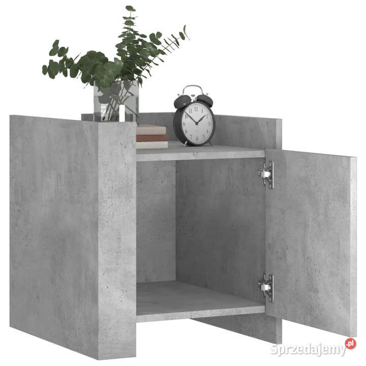 Szafka nocna szary beton 45x50x50 materiał mazowieckie