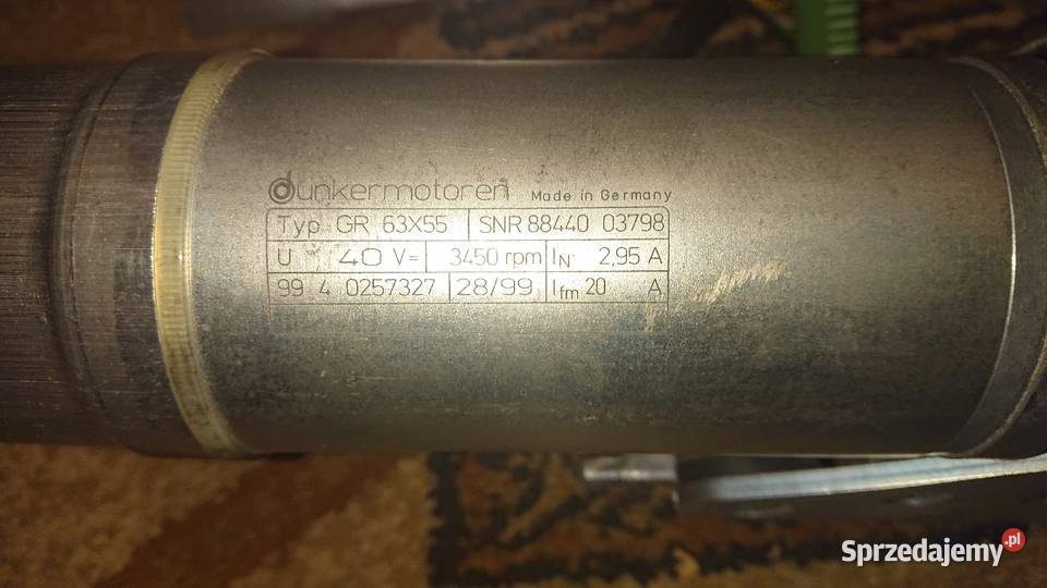 Napęd drzwi Dunkenmotoren GR 63x55 40 V DC Drzwi i okna dolnośląskie Legnica