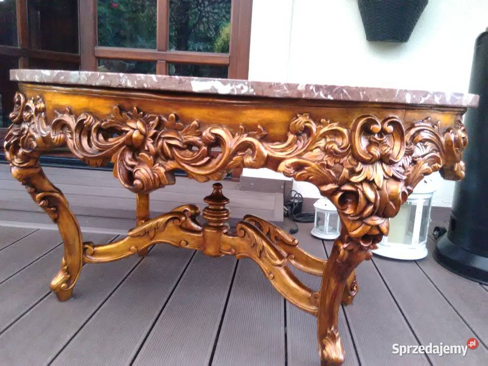 Stolik Barokowy Rzeźbione Antyk UNIKAT Kluki