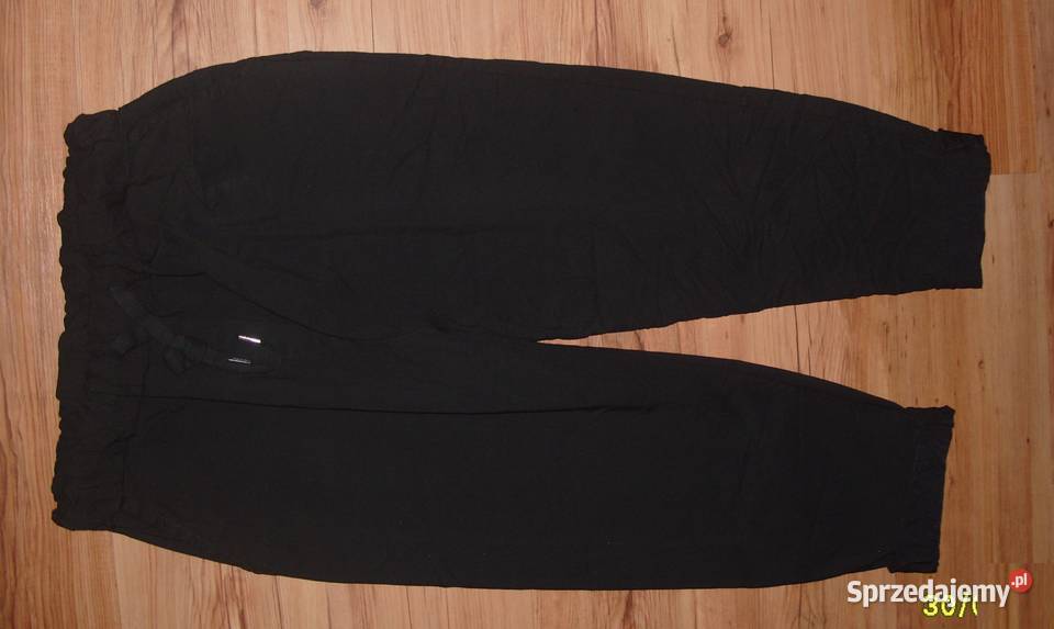 DUŻE CZarne gumowane spodnie Gnieciuchy xxl xxxl Rawicz sprzedam
