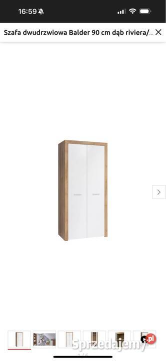 Szafa dab riviera 208 black red white Meble warmińsko-mazurskie Tułodziad sprzedam