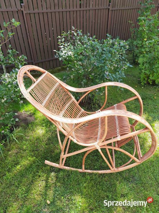 Fotel wiklinowy bujany małopolskie Wieliczka sprzedam