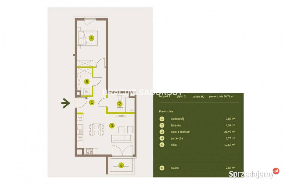 Mieszkanie 3869m2 2 pokoje Kraków Imbramowska sprzedam
