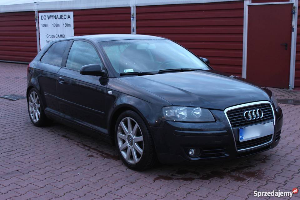 Audi A3 8P czarna S3 Sline Alu A3 Leszno