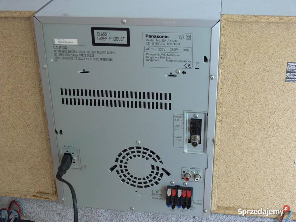 Wieża Panasonic SAAK630 kol sub sprawna WYSYŁKA Wieże i miniwieże Jasło