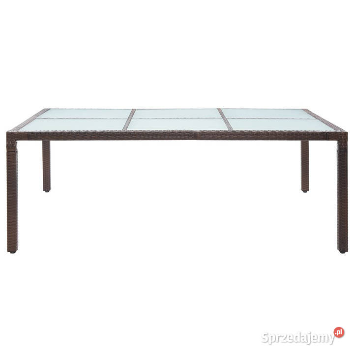 Stół ogrodowy brązowy 200x150x74 polirattan Warszawa sprzedam