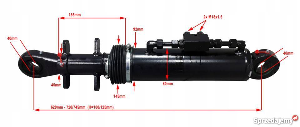 Siłownik Hydrauliczny z zaworem Pług Obracany Solec Kujawski