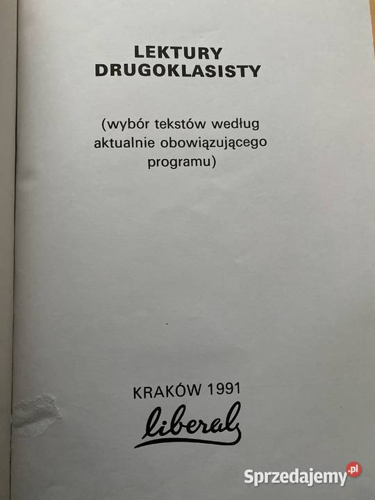 LEKTURY DRUGOKLASISTY miękka Książki dla dzieci Lublin