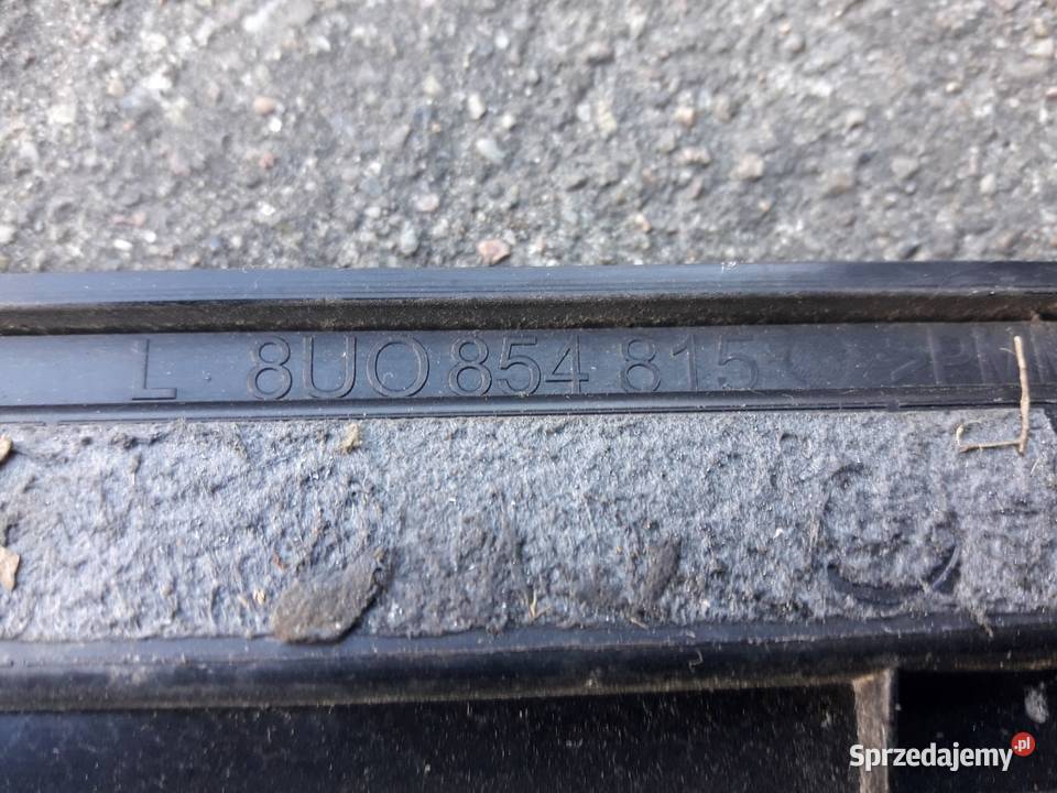 spojler klapy tylnej listwy boczne Audi Q3 8U