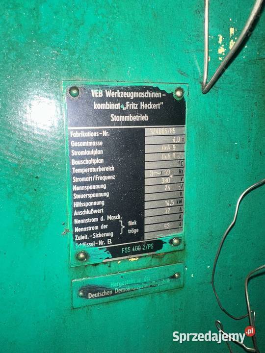 Frezarka WMW HECKERT FSS 400 2
