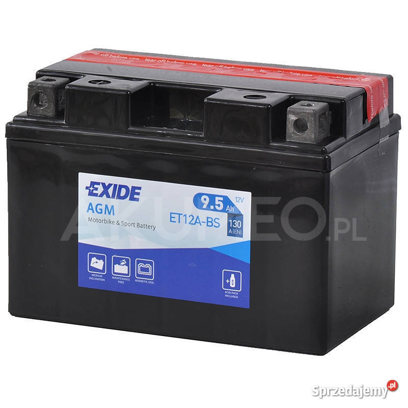 Akumulator motocyklowy EXIDE ET12ABS YT12ABS 12V Mielec