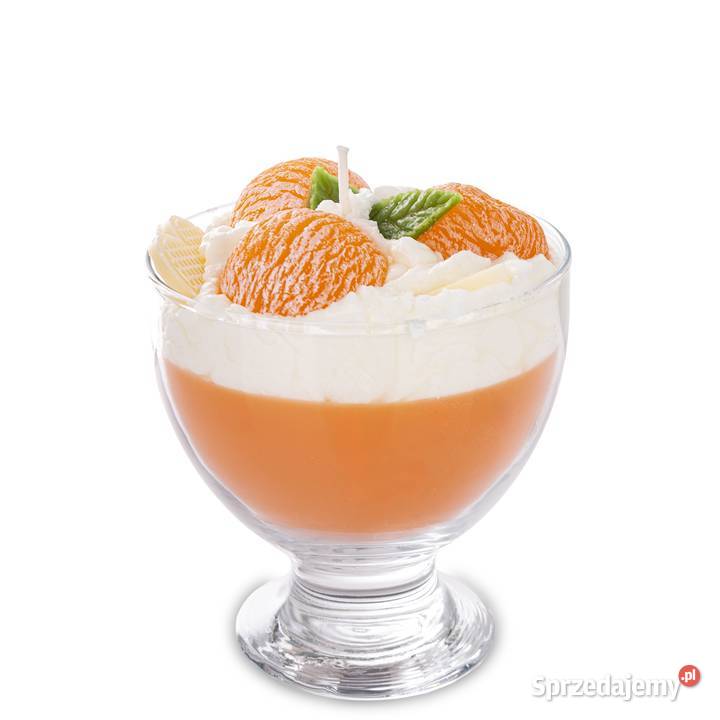 Dekoracyjna świeca zapachowa deser w kształcie małopolskie Golkowice sprzedam