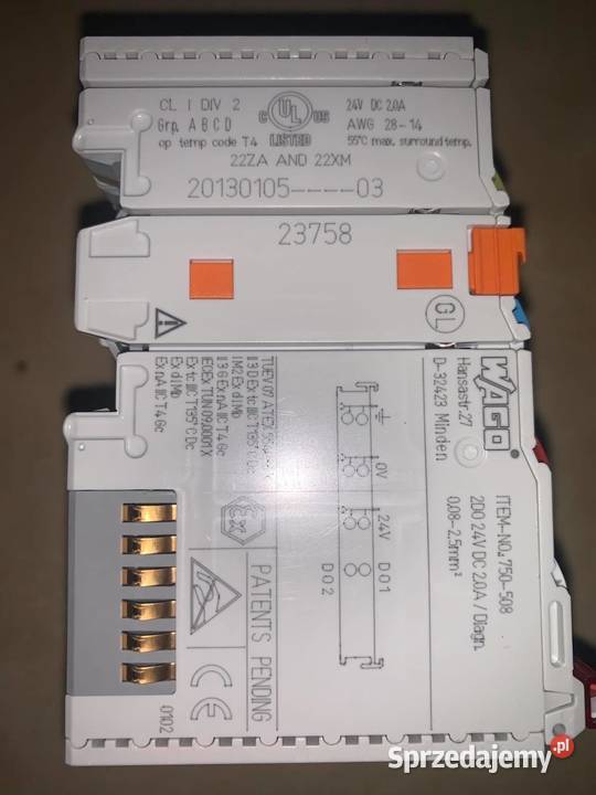 Moduł wyjść dwustanowych 2kanałowy 24V DC 750508