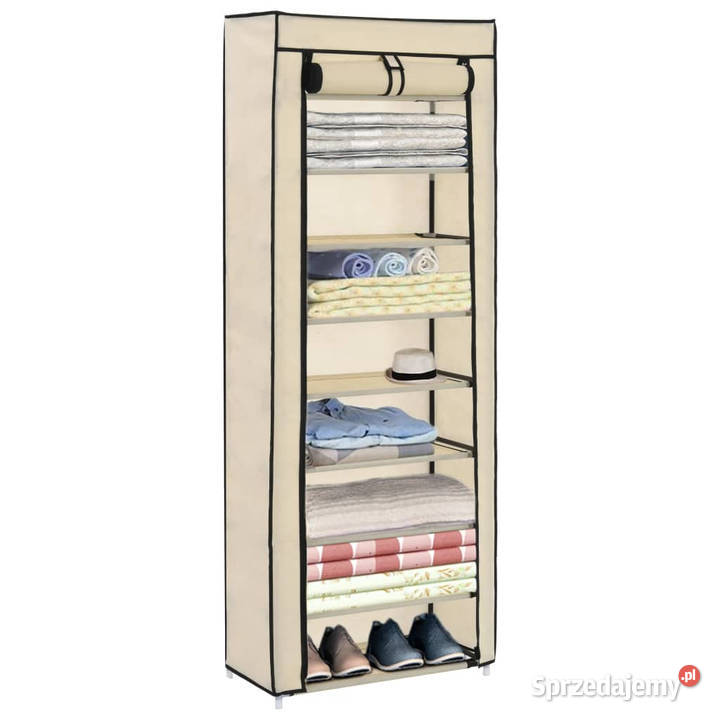 Szafka na buty z osłoną kremowa 57x29x162 Warszawa