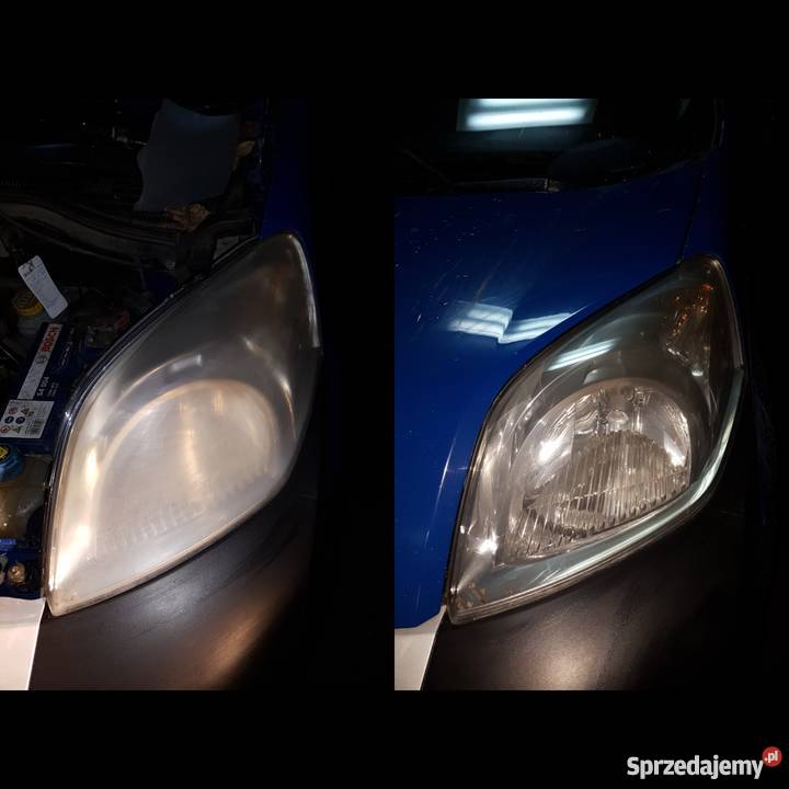 Polerowanie regeneracja reflektorów lamp kloszy Otomin