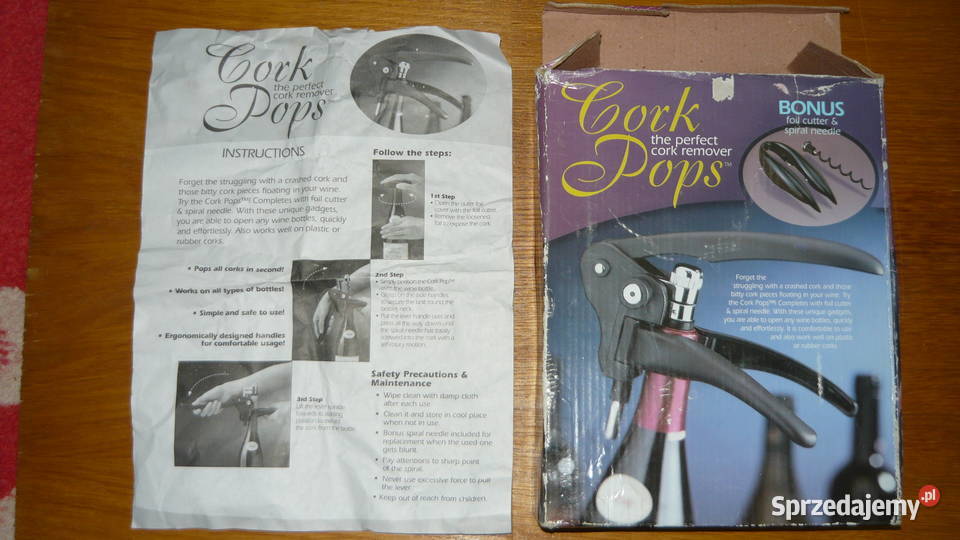 Zestaw do wina otwierania korkociąg Sokółka
