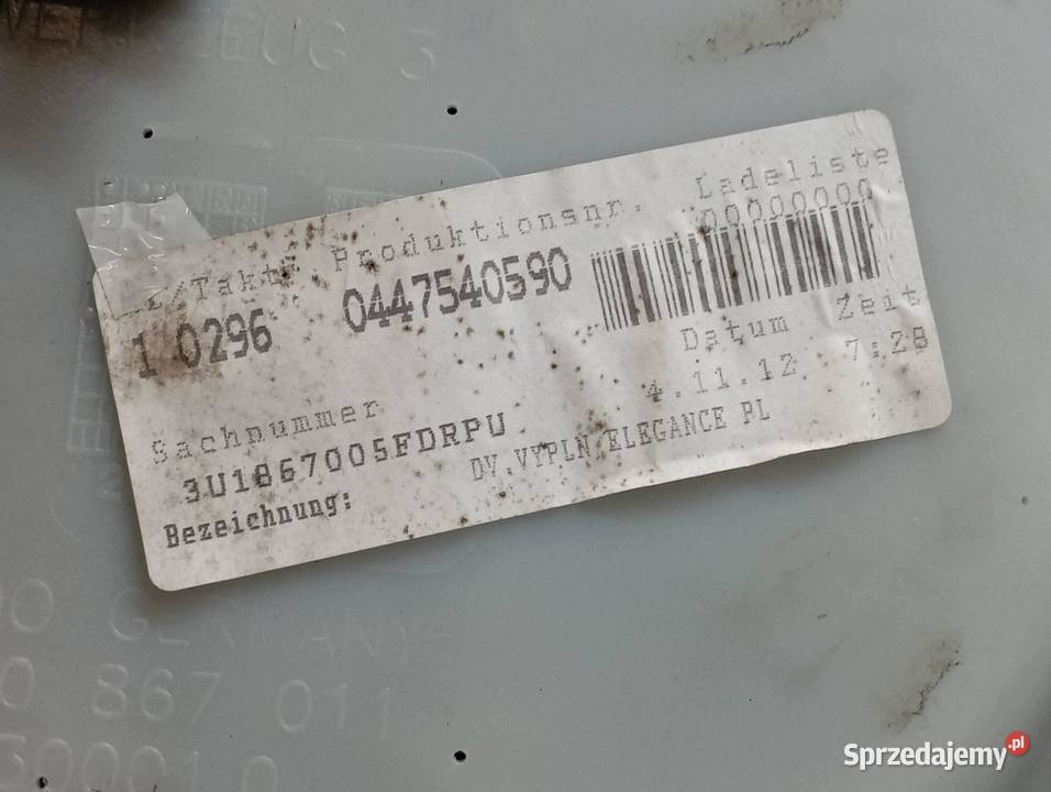 TAPICERKA BOCZEK LEWY PRZÓD KIEROWCY SKÓRA Rok produkcji 2003