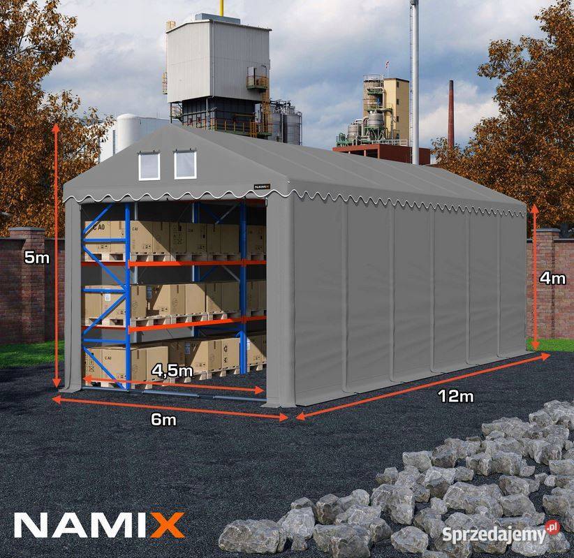 Namiot PRESTIGE 6x124m hala przemysłowa