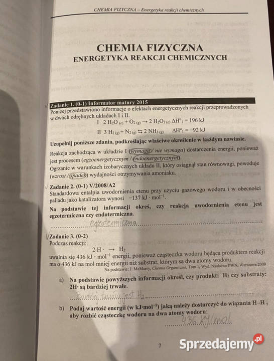 Chemia 2 zbiór zadań Witowski matura chemia Środa Wielkopolska