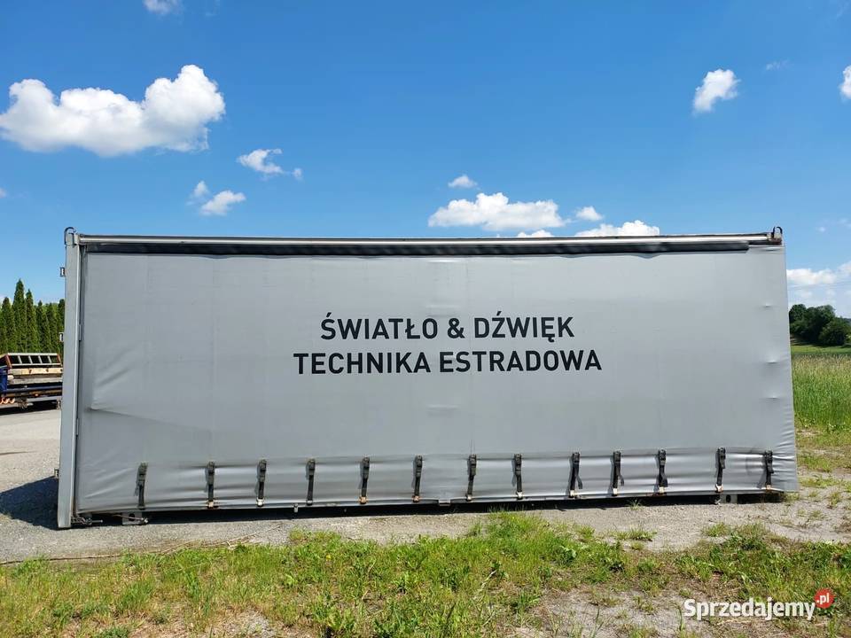 Zabudowa kontener plandeka 7 m długości Łazy