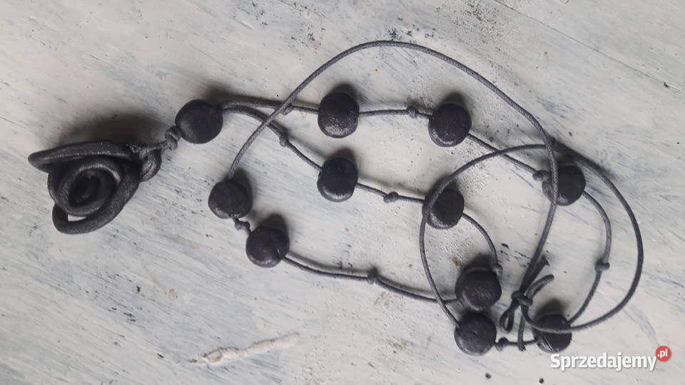 Naszyjnik ceramiczny ręcznie wykonany Otwock