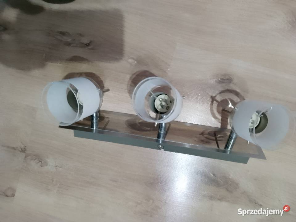 Lampa kinkiet do łazienki 3 punkty świetlne stal Bełchatów