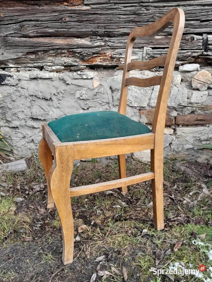 Stare krzesło fornir zabytek retro vintage do Dąbrowa Górnicza