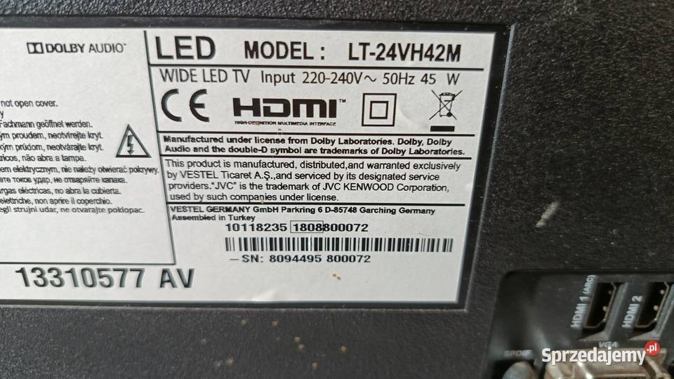 Telewizor LED JVC 24 LED Katowice