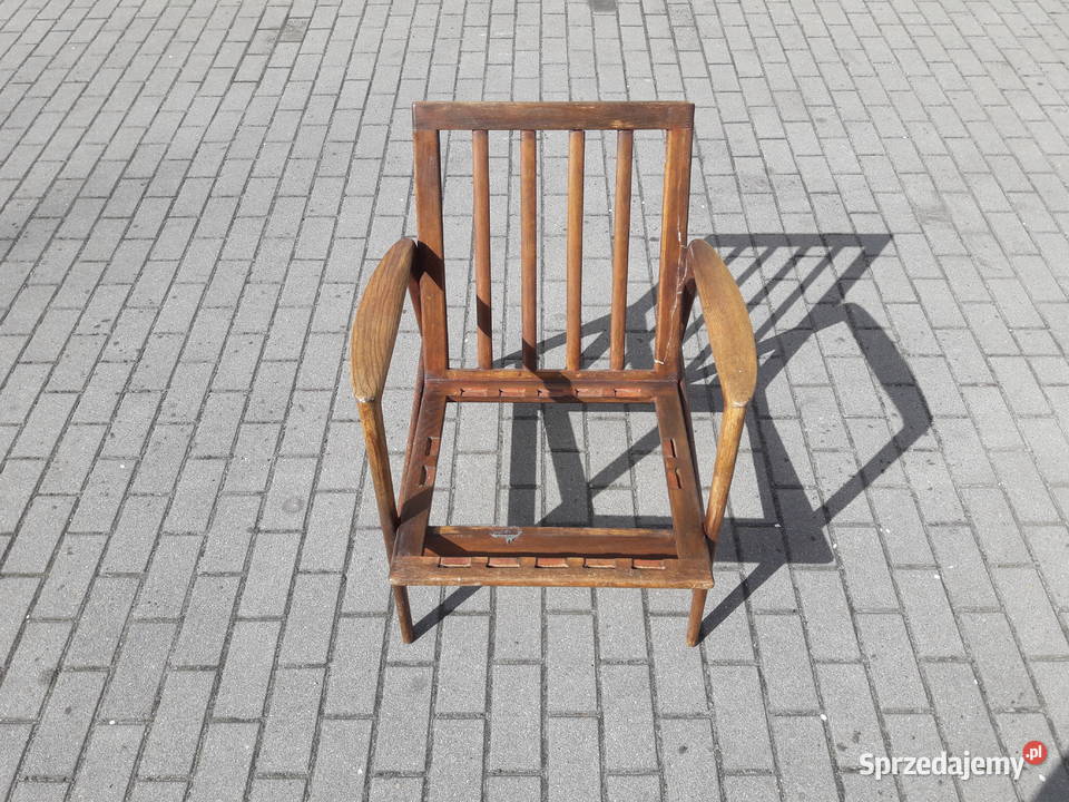 Fotel PRL Stefan jesion dąb design skandynawski Gdynia