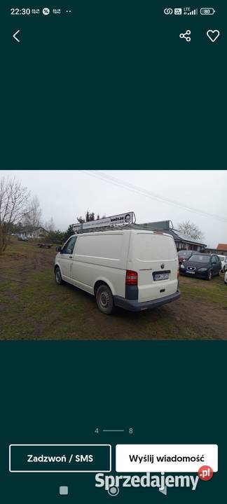Sprzedam bagażnik dachowy Volkswagen T5 Rok produkcji 2008