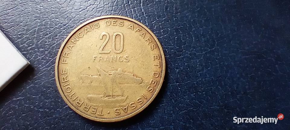 Stare monety 20 frank 1968 Francuskie Terytorium Lesko
