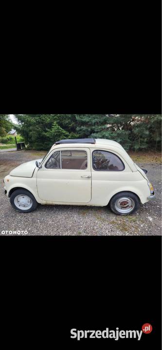 Fiat 500 F zarejestrowany Żółte tablice Rok produkcji 1971 Kielce sprzedam