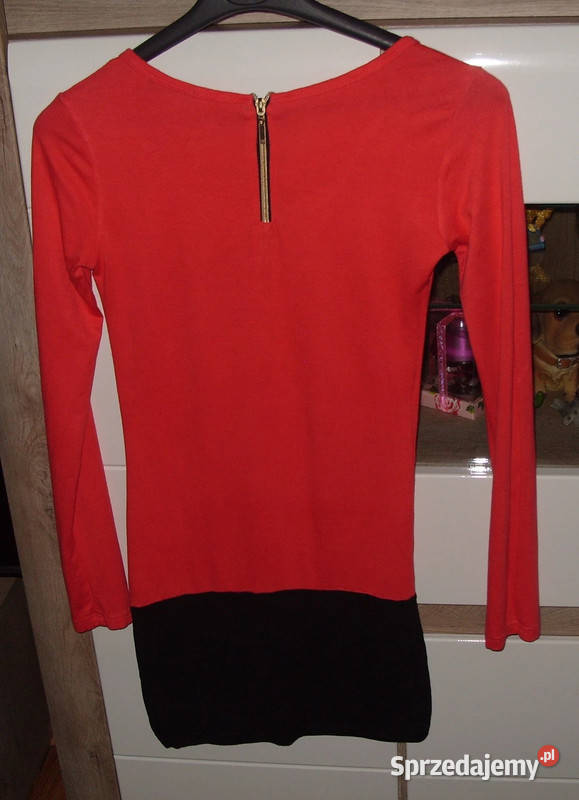 Koralowa Bluzka Tunika zameczki OXYD r 343638 Rawicz