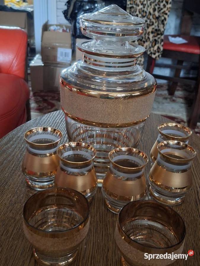 Serwis do alkoholu złocony Warszawa