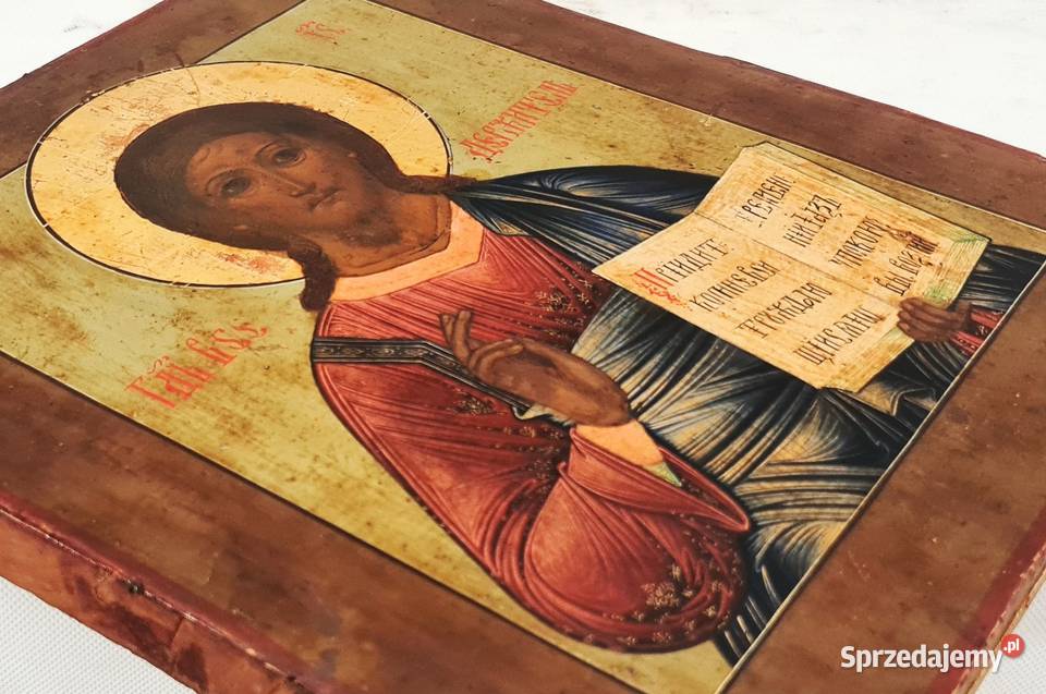 Ikona Jezus Chrystus Pantokrator 0395 Malarstwo Warszawa