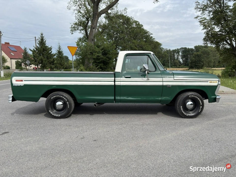 Ford F100 FORD F100 CUSTOM 1976 302 V8 50 zielony lubuskie Sulechów