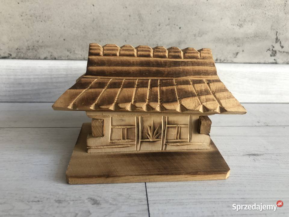 Kolekcjonerska skarbonka drewniana wykonana Łódź sprzedam