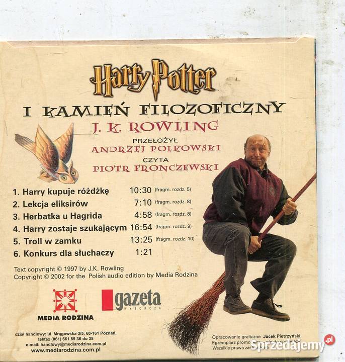 Harry Potter i Kamień Filozoficzny czyta Piotr zachodniopomorskie sprzedam