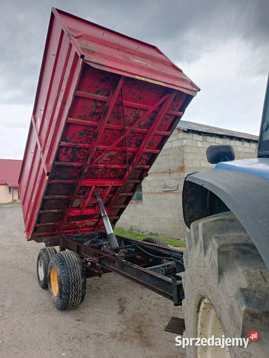 Przyczepa wywrotka tandem rolnicze budowlana nieuszkodzony Skrzydłowo