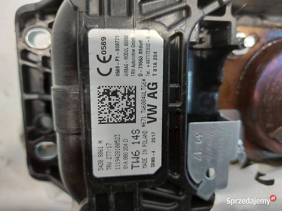 Audi Q2 81A Poduszka powietrzna Airbag pasażera