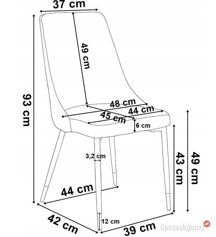 KRZESŁO TAPICEROWANE WELUROWE LOFTOWE INDUSTRIAL podlaskie