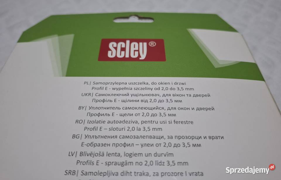 Samoprzylepna uszczelka do okien i drzwi biała Czeladź