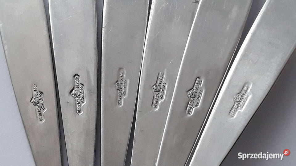 Łyżki obiadowe 3 PASECZKI PASKI Gerlach sztućce śląskie