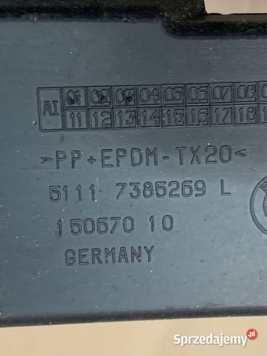 7385269 kratka zderzaka przód bmw 5 g30 g31 Szczecin sprzedam